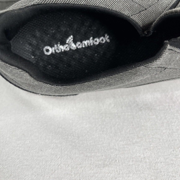 OrthoComfoot Mens 10 Orthopedic Loafers Slip On Arch Support Walk Shoes ￼Gray ￼ - Picture 5 of 15